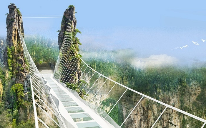 Чжанцзяцзе – самый высокий и длинный стеклянный мост в мире.